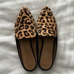 Franco Sarto Leopard Mule